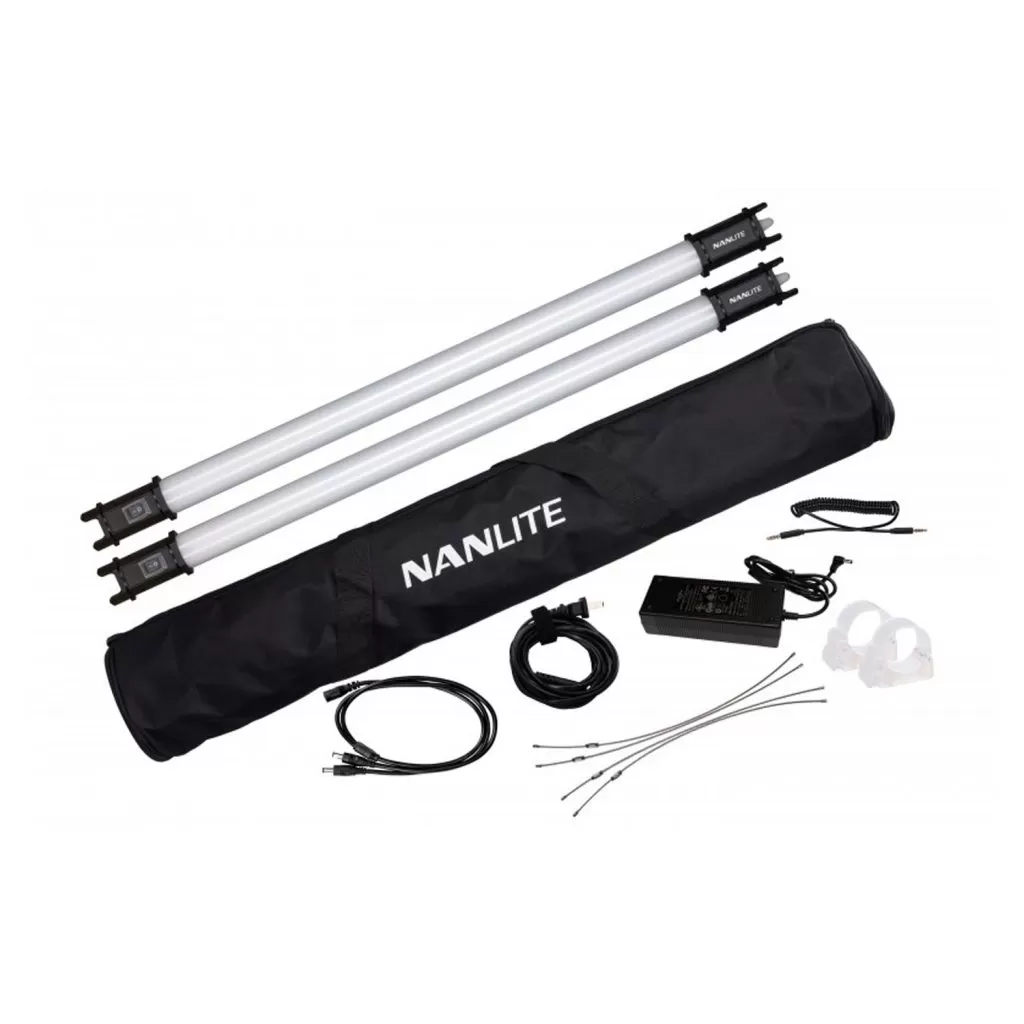 نور باتومی نانلایت دوتایی Nanlite PavoTube 15C RGBW LED Tube 2 Light kit